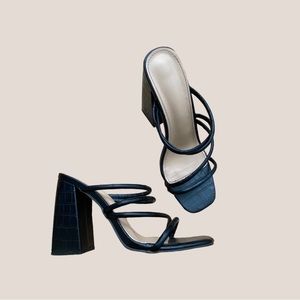 Asymmetrical Block Heels